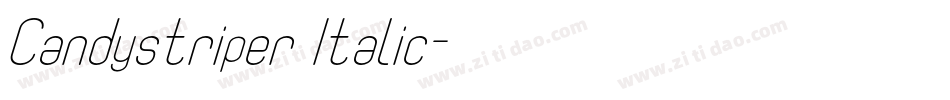 Candystriper Italic字体转换